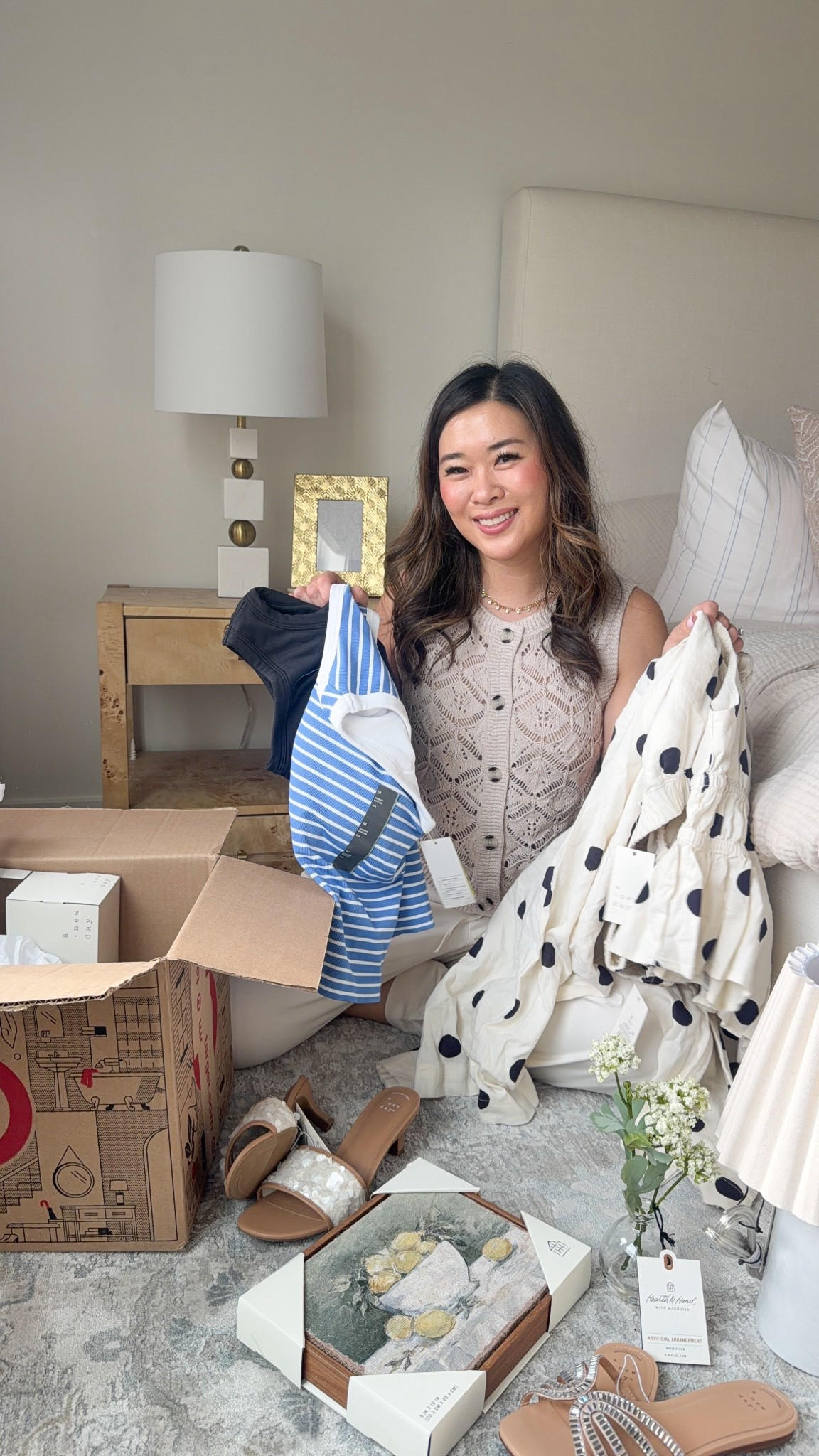 Target Spring order 
Tanks, sets, home decor and shoes! 