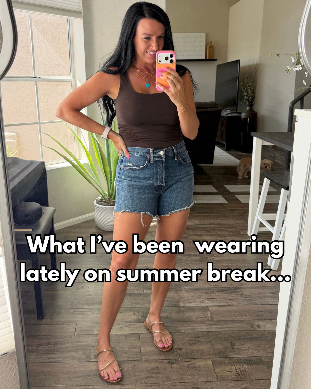 Comment SHOP for details to some of my current outfits I've been wearing lately and loving for summer!

Find it all here>>  (affiliate)

Sharing my real outfits from this past week in June. It’s been a quiet little month working on my Science of Reading class, trying to get into the gym, and meet up with friends when possible- pj lounge outfit (while I'm working on a summer class from the couch), girls night wine & pizza on the patio with friends, a fun thrift market and brunch morning, and my favorite gym leggings + running errands in them! This week was over 105 almost every day! Whew!! 


#reallifemoments #outfitsoftheday #summeroutfits

#LTKootd #LTKdayinmylife #LTKSeasonal