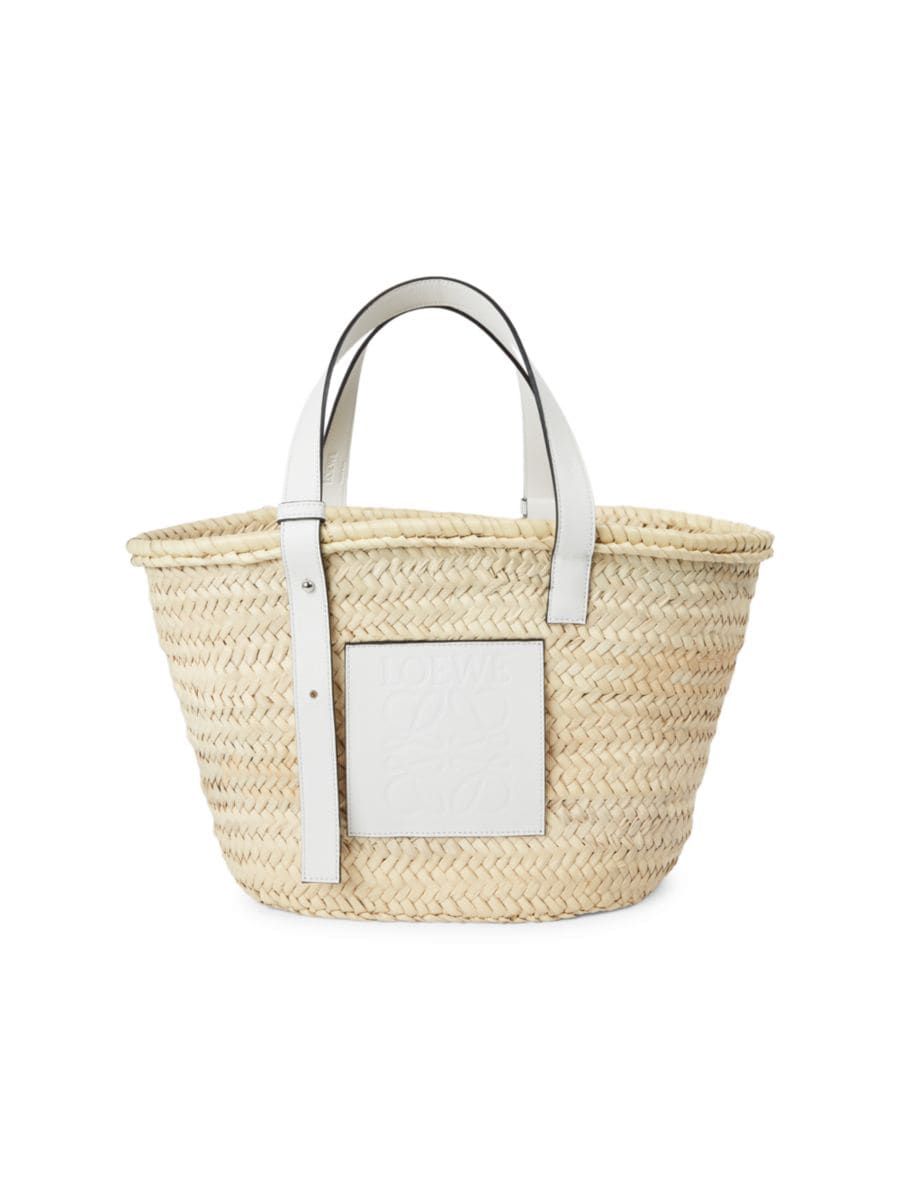 Loewe Leather-Trimmed Basket Bag | Saks Fifth Avenue