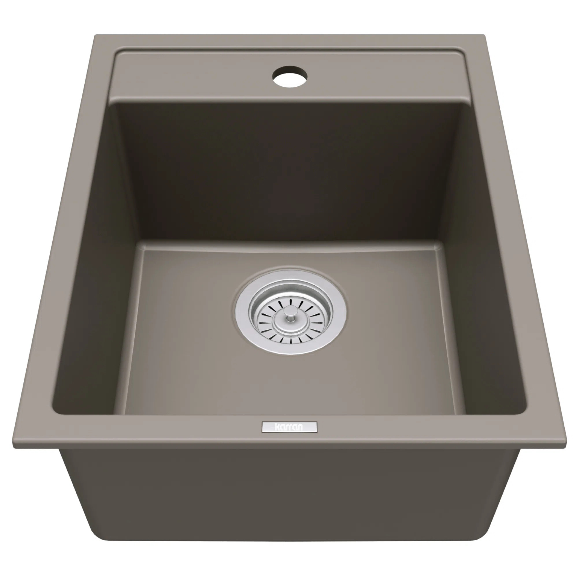 Quartz Top Mount Sinks 15.75'' L Drop-In Single Bowl Kitchen Sink QT-825-CN | Wayfair North America