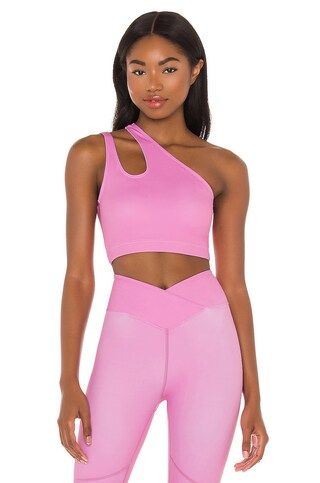 Nubyen x Revolve One Shoulder Sports Bra in Pink from Revolve.com | Revolve Clothing (Global)