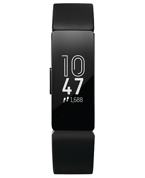 Fitbit  Inspire Black Strap Activity Tracker  19.5mm & Reviews - Watches - Jewelry & Watches - Ma... | Macys (US)