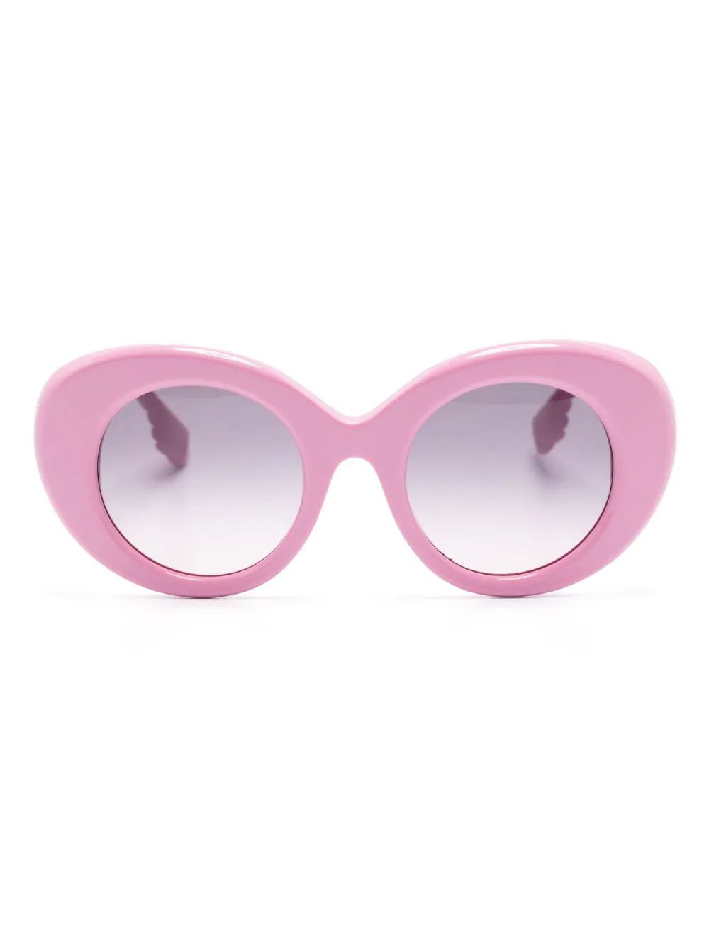 Burberry Eyewear Lola Oversized Round Sunglasses - Farfetch | Farfetch Global