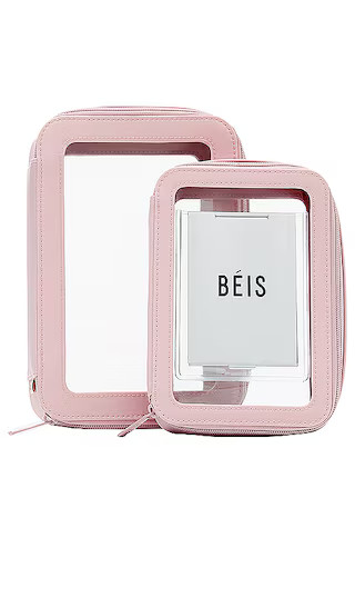 The Inflight Cosmetic Case Set in Atlas Pink | Revolve Clothing (Global)