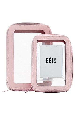 The Inflight Cosmetic Case Set in Atlas Pink | Revolve Clothing (Global)