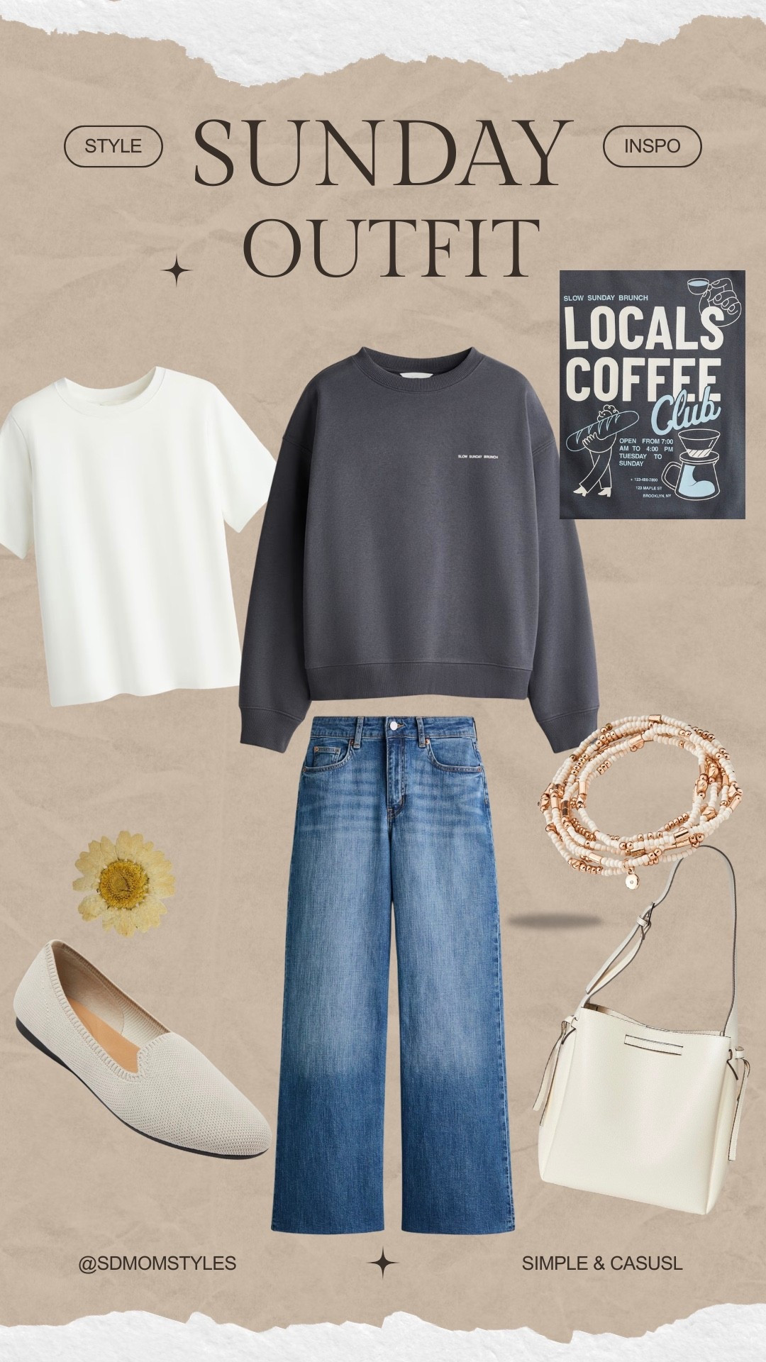 Easy Sunday outfit inspo 

I love a cute graphic sweatshirt & jeans 
Casual weekend look - spring outfit 