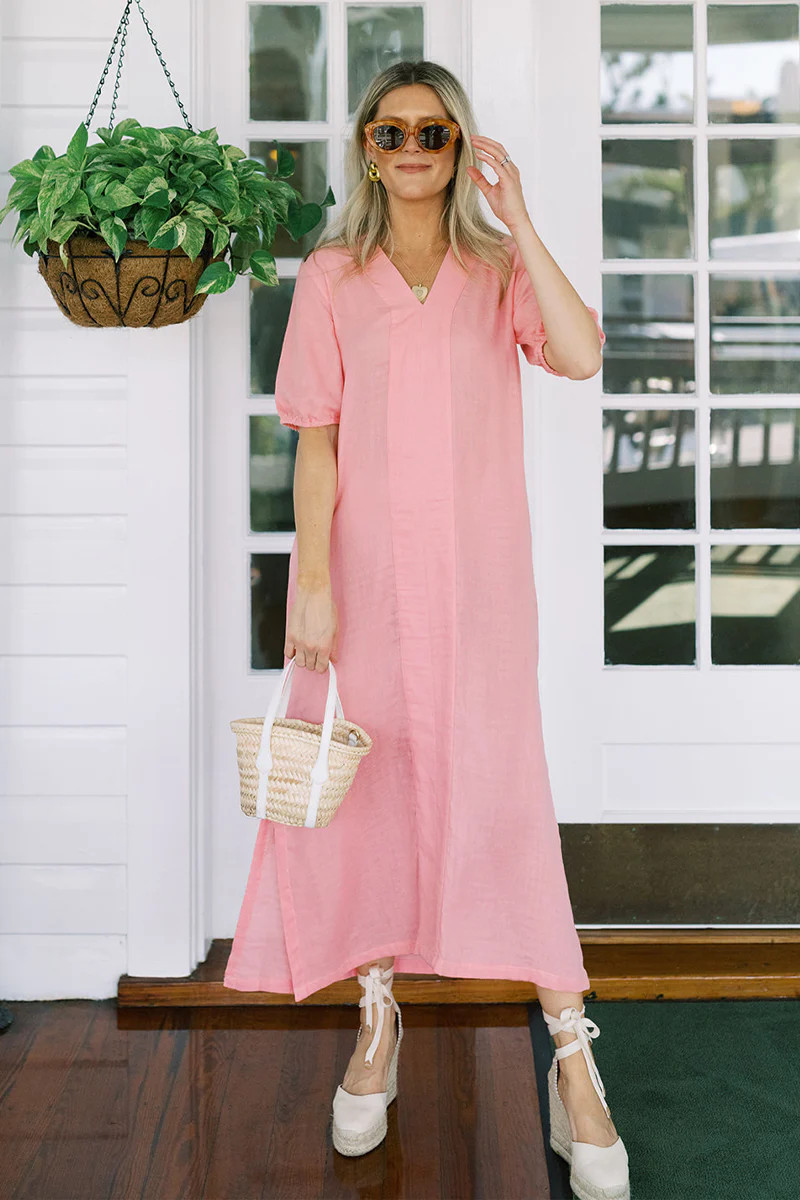 Gauze Caftan in Morning Blue | Lake Pajamas