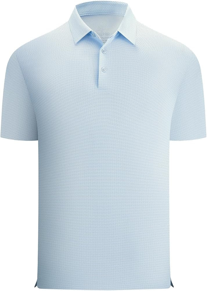 Damipow Mesh Golf Shirts for Men Dry Fit Seamless Moisture Wicking Mens Polo Short Sleeve Casual ... | Amazon (US)