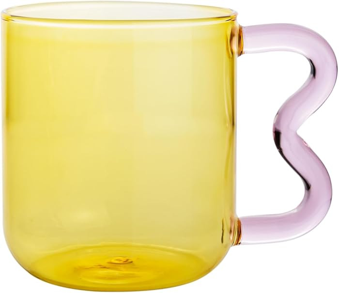 Tov Furniture Lottie Amber and Pink Water Glass - Set of 4 | Amazon (US)