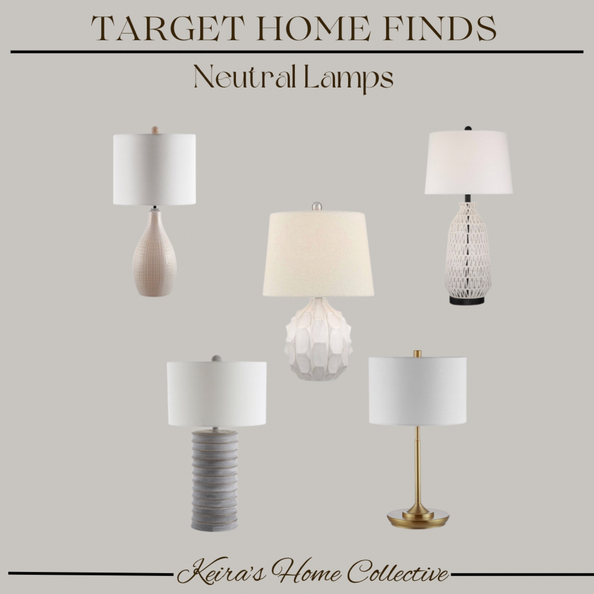 Beautiful neutral table lamps from Target! 

Target lamps, target home decor, neutral home decor, shelf styling, table styling, bedroom side tables, bedroom decor, side lamps 

 lights, kitchen lights, black pendants, gold pendants, black lights, lighting, luxury lighting, modern light, organic modern lighting, Side tables, living room
Table, nightstand, table, #homedesigntrends2022 #homedesigntrend #homedesigninspiration #hometrending #hometrendsandmore #neutralhomedecorbusiness #neutralhomeideas #neutralhomestyle #organicmoderndesign #transitionalhomestyle #livingroomideas2022 #kitchendecorhack #bathroomdecorhack #interiordesigntricks #interiordesigninginspo #interiordesignideas2022 #trendinghomedecor #trendinghome #homedecortrends2022 #hometrendsandmore #homedecorstylingtips #homedecorstyles #homedecorstylist #homedecorstyletips #homedecorstyling #homedecorstyle #homestylinginspiration #homestylingtiktok #homestylinghacks #homestylists #homestylingonabudget #homedecorinspire #homedecordupes coffee table books, Amazon finds, home decor, bedroom, living room, kitchen, patio furniture, outdoor furniture, coffee table, dining table, accent chair, side chair, entryway, bar stools, kitchen stools, lighting, kitchen lighting, living room lighting, dining room lighting, bedroom lighting, neutral home, throw blanket, decor blanket, blanket, shelf decor, decor pieces, decorative pieces, decor items, shelving decor ideas, office decor

#LTKhome #LTKstyletip #LTKunder100