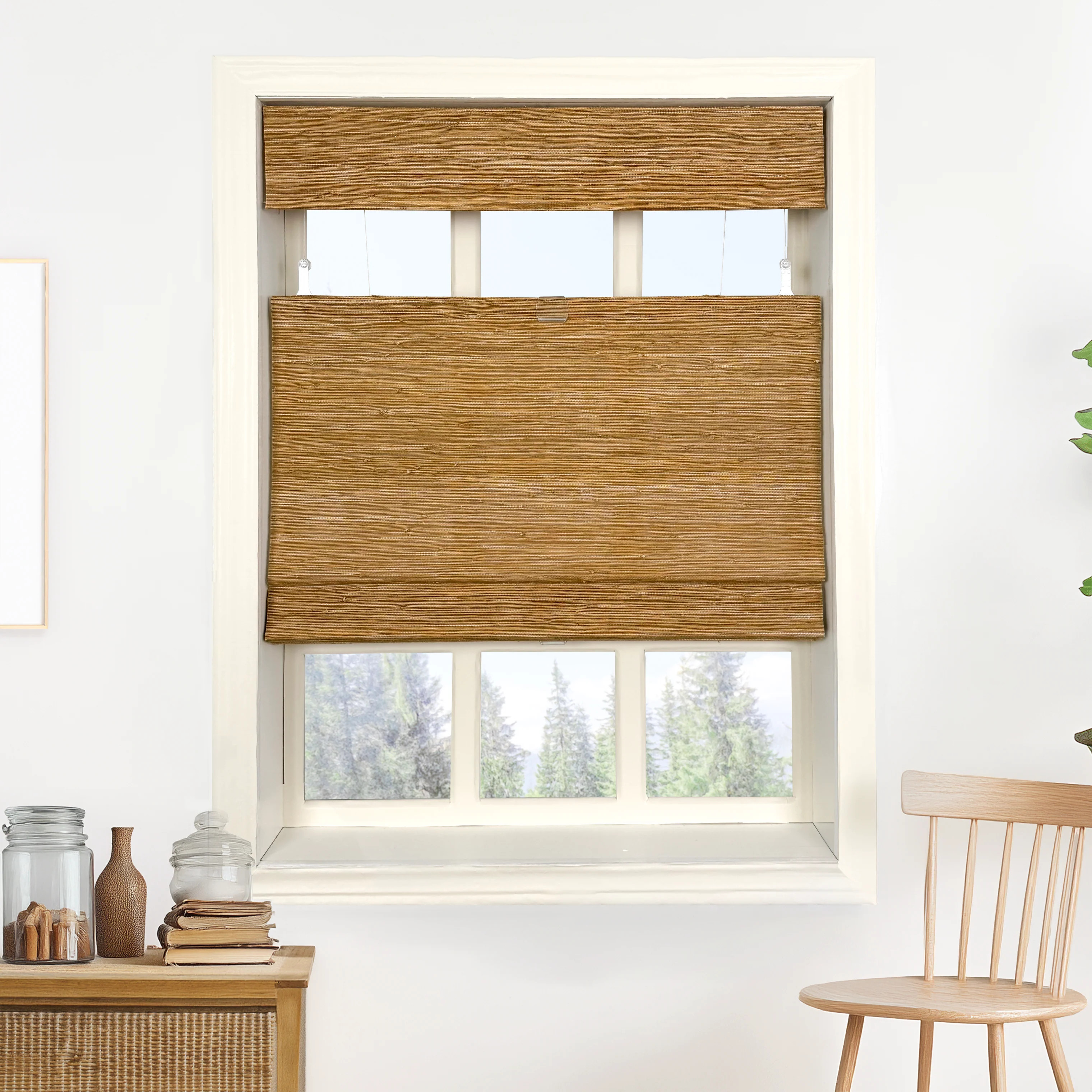 Ramie Woven Bamboo Blinds & Shades Top Down Bottom Up | Woven | NeutralCurtains