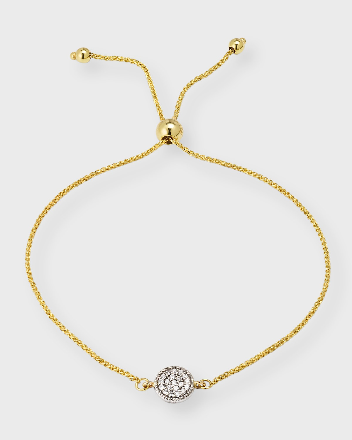Pavé Diamond Charm Bolo Bracelet | Neiman Marcus
