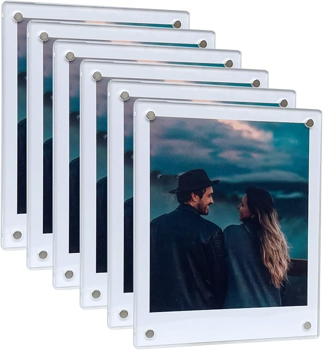 Magnetic Polaroid Picture Frame 3.5x4.25”, Fridge Magnet Frame for Polaroid Now i-Type/600/SX-7... | Amazon (US)