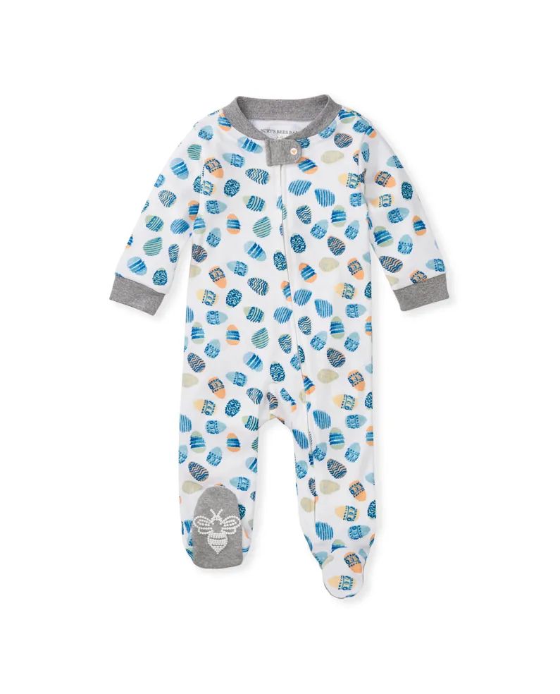 Eggcellent Easter Organic Baby Loose Fit Footed Pajamas | Burts Bees Baby