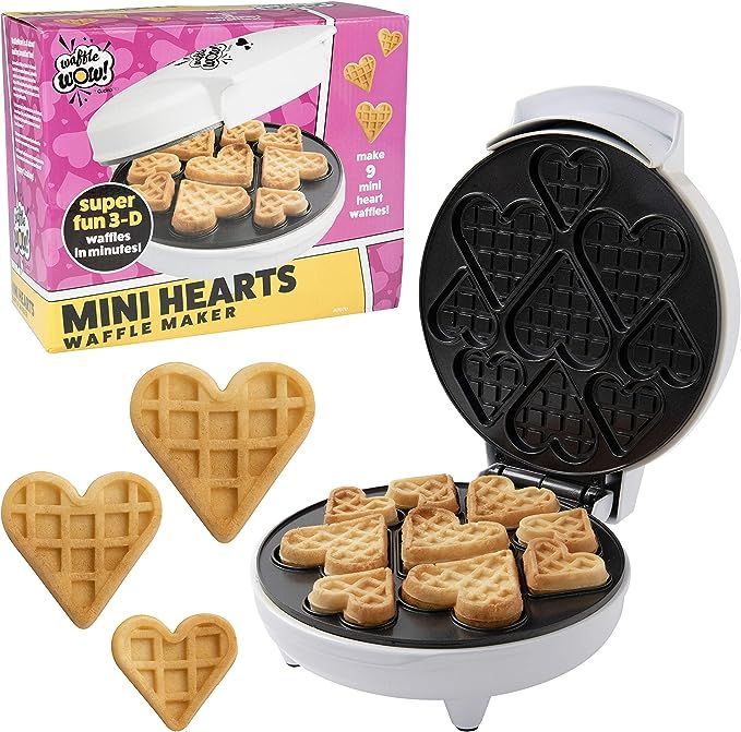 Mini Hearts Waffle Maker - Create 9 Heart Shaped Waffles or Pancakes with Electric, Nonstick Waff... | Amazon (CA)