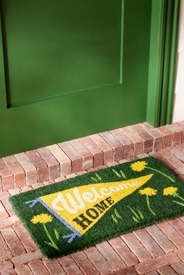 Welcome Home Pennant Coir Printed Doormat | Anthropologie (US)