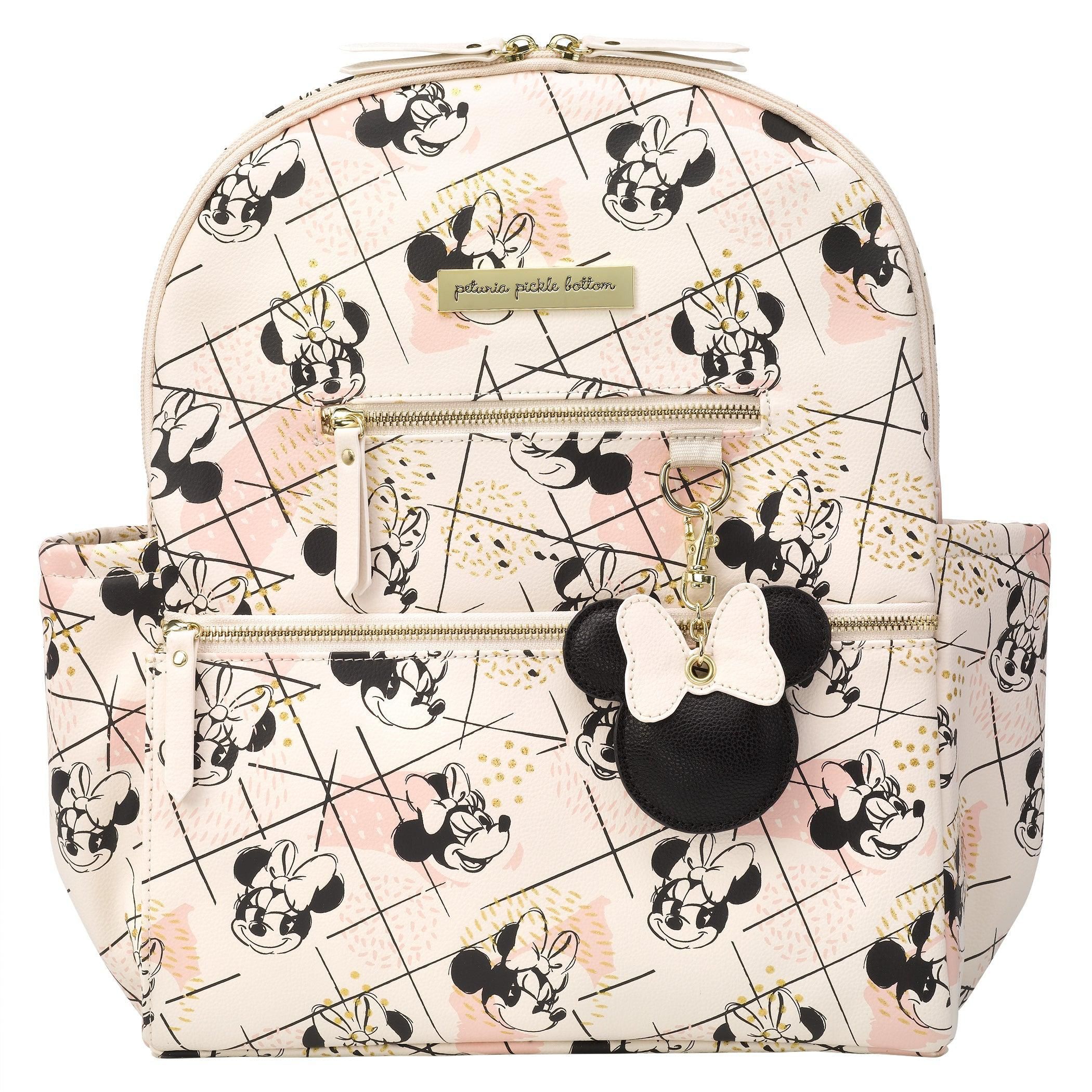 Ace Backpack Diaper Bag in Shimmery Minnie Mouse | Petunia Pickle Bottom