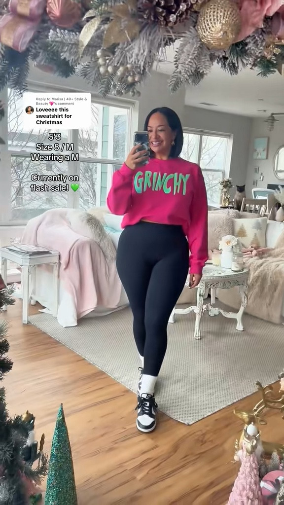 GRINCHY Christmas Sweatshirt! This is a TikTok shop find and is linked here https://www.tiktok.com/t/ZTHTsG8PDfyw3-vooLM/

Linked similar options here!

#LTKFindsUnder50 #LTKHoliday #LTKGiftGuide