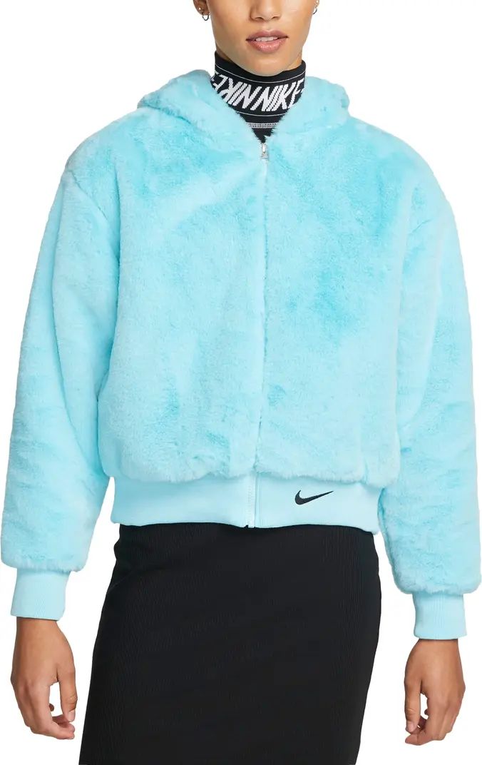 Sportswear Essential Faux Fur Jacket | Nordstrom