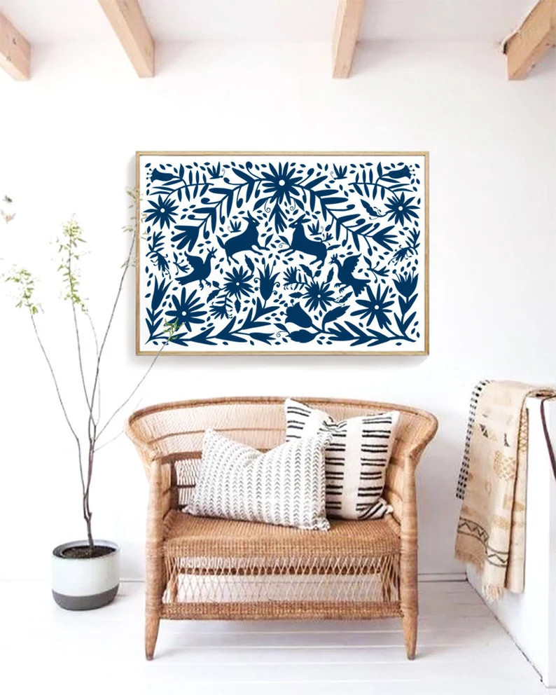 Large Wall Art/otomi Mexico/otomi Hanging/mexican Folk - Etsy | Etsy (US)