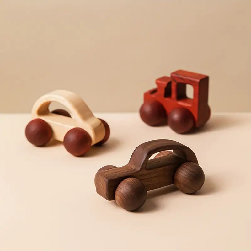 Baby Car Toy, Wooden Maple Wood Mahogany Black Walnut High-end Car Classic Car Children's Toy Bir... | Temu Affiliate Program