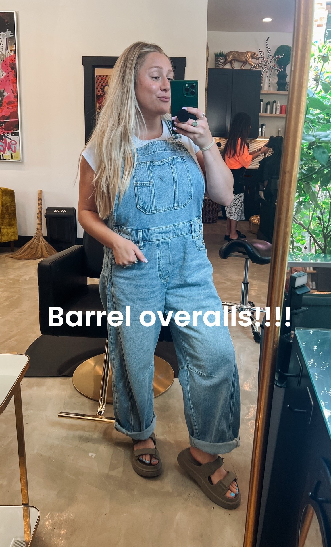 These barrel overalls were so comfy for an 8 hour work day💇🏼‍♀️

#LTKmomlife #LTKgrwm #LTKootd