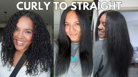 Curly hair to straight 💕

#LTKbeauty #LTKSeasonal