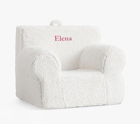 Oversized Anywhere Chair®, Cream Sherpa | Pottery Barn Kids