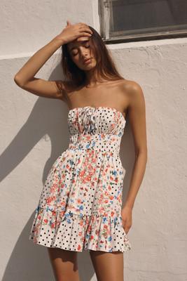 The Somerset Strapless Mini Dress | Anthropologie (US)