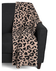 Plush Leopard Print Throw | TJ Maxx