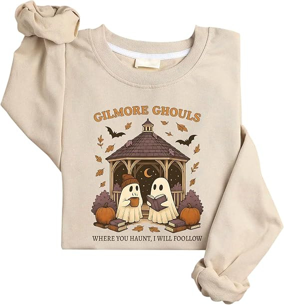 Gilmores Ghouls Sweatshirt Where You Haunts I Will Foollow Sweatshirt | Amazon (US)
