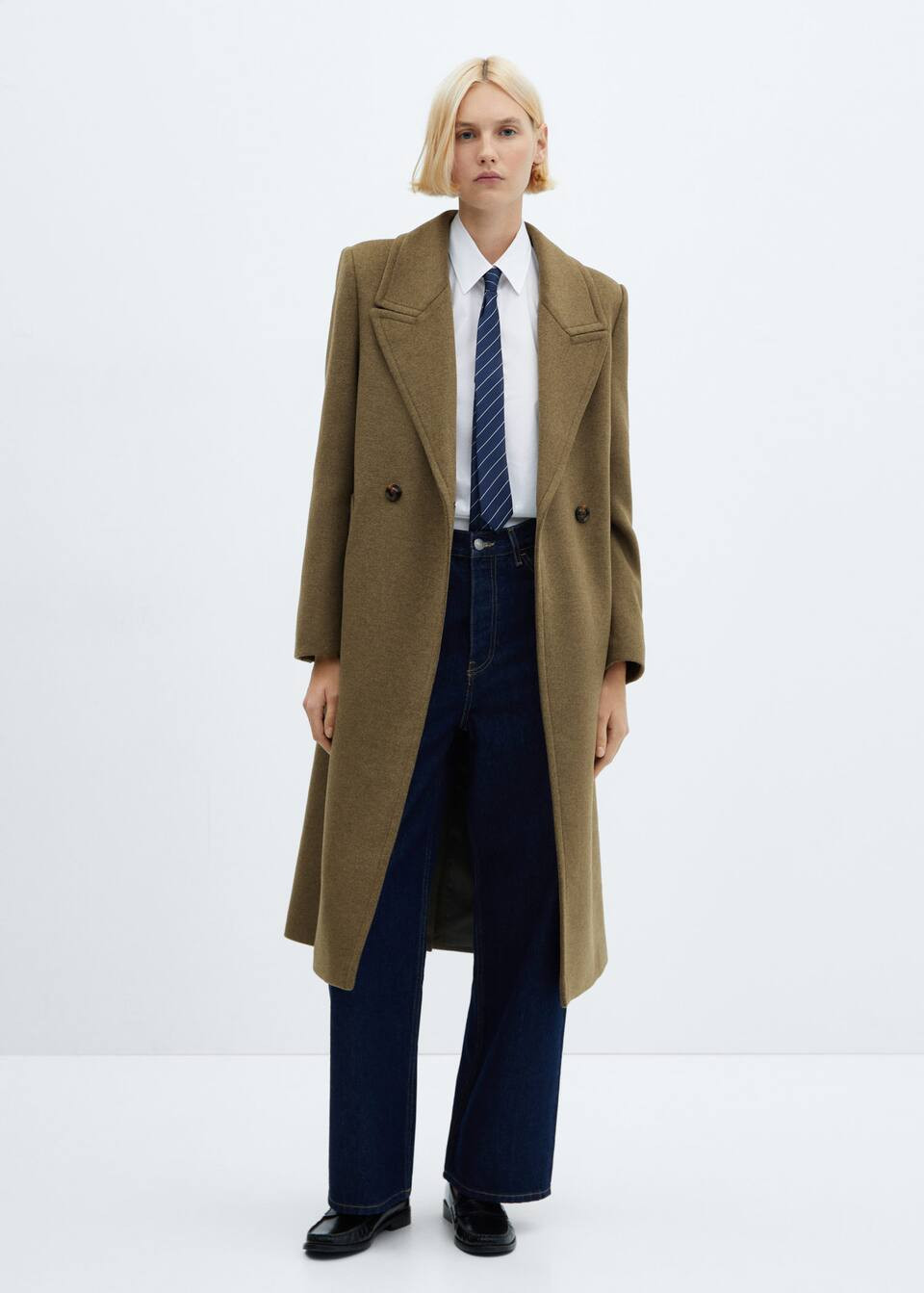 Lapels wool coat -  Women | Mango United Kingdom | MANGO (UK)