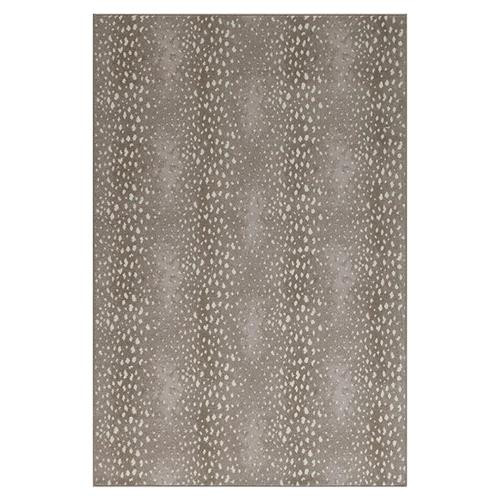 Open Box STARK Deerfield Modern Silver Animal Patterned Rug - 9'10"x13'1" | Kathy Kuo Home