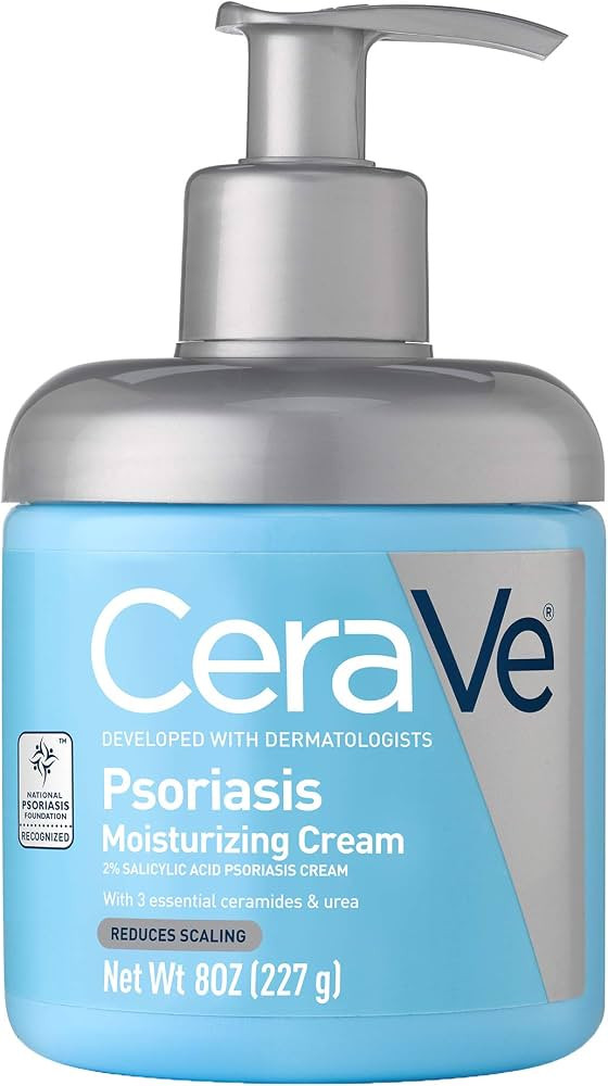 CeraVe Moisturizing Cream for Psoriasis Treatment | With Salicylic Acid for Dry Skin Itch Relief ... | Amazon (US)