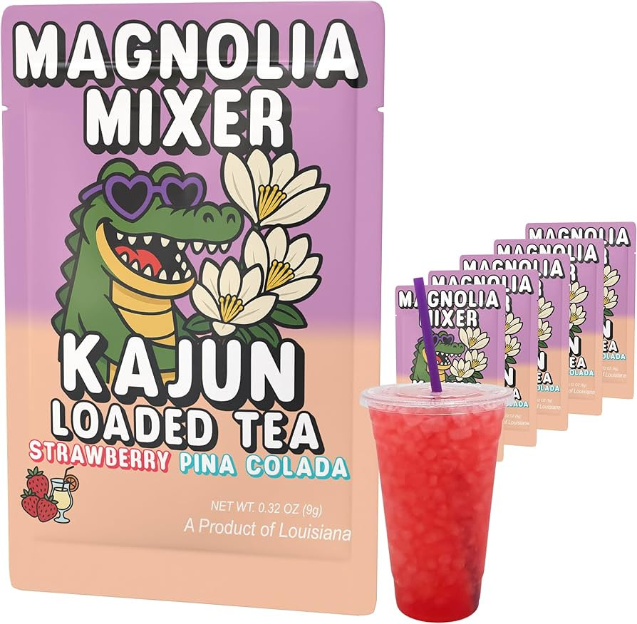Kajun Loaded Tea Packets \u2013 Magnolia Mixer | Strawberry & Pina Colada Flavor | Sugar Free Ene... | Amazon (US)
