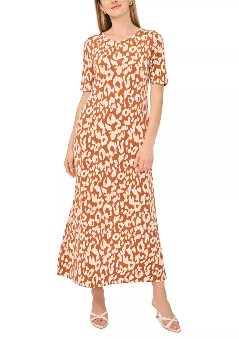 Women's Short Sleeve Animal Print Dress | Belk