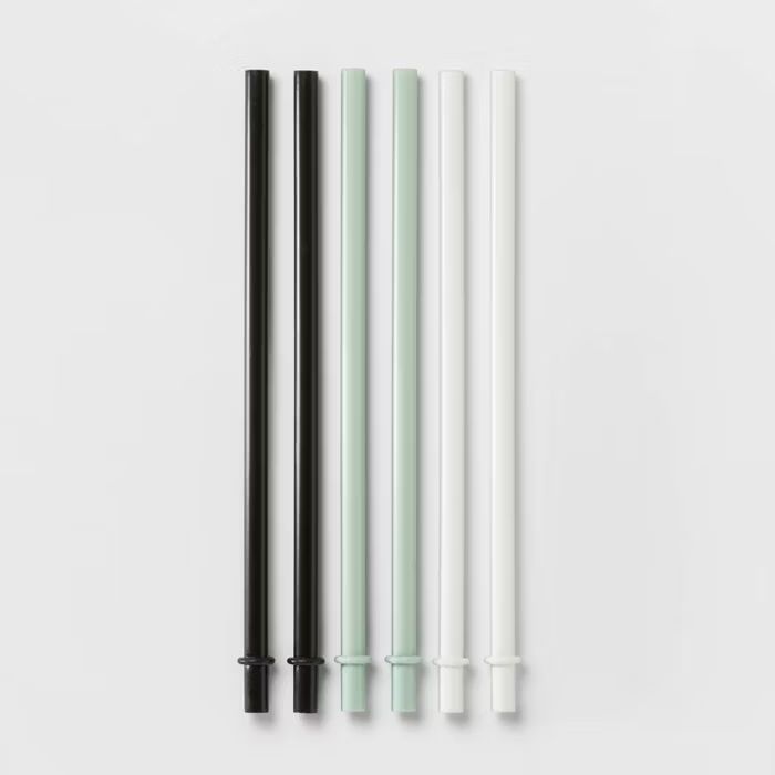 6pk Plastic Kids&#39; Straws - Pillowfort&#8482; | Target