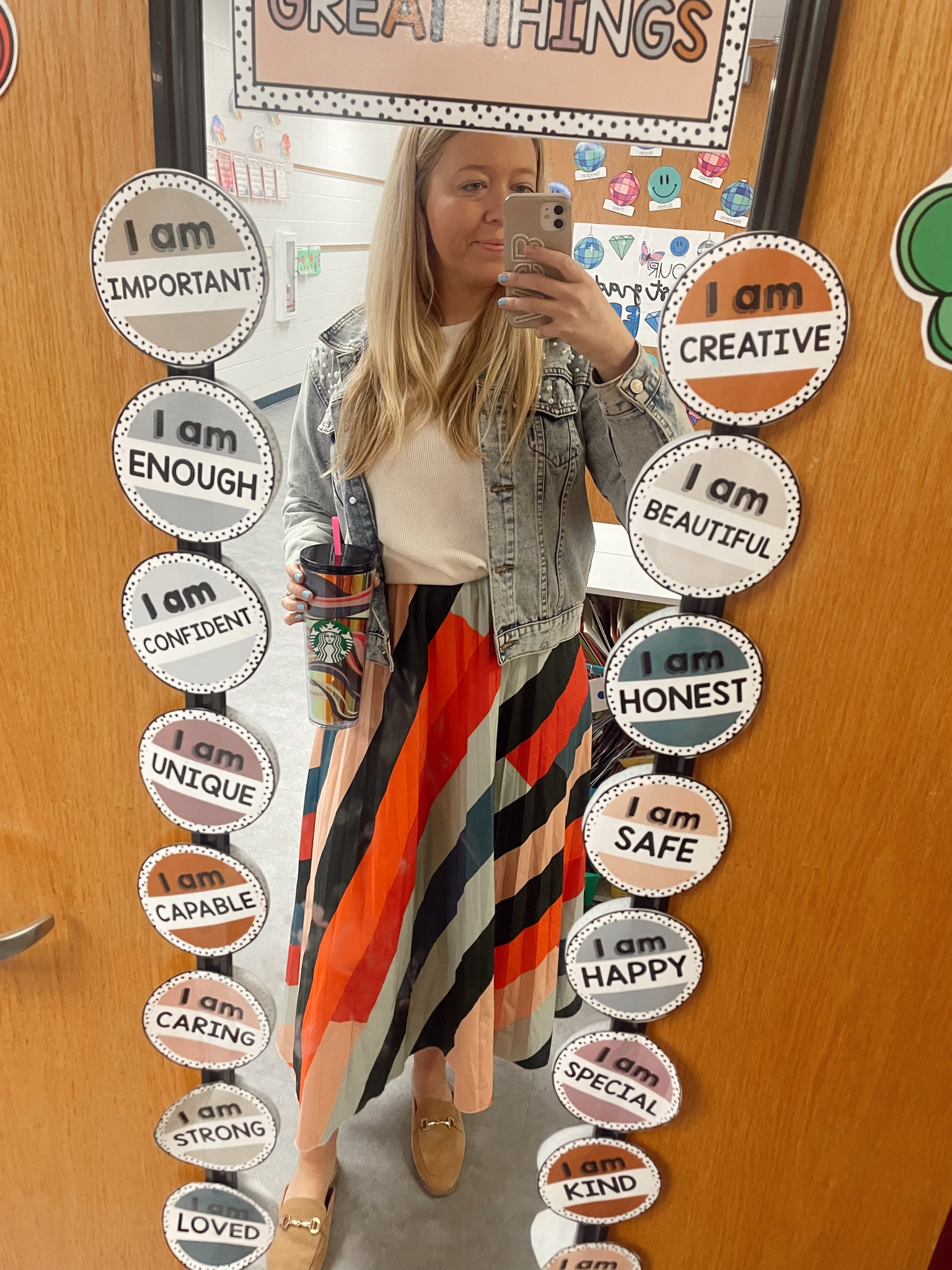 Elementary teacher ootd , work outfit of the day, spring outfit, skirt ootd 

#LTKSeasonal #LTKWorkwear #LTKFindsUnder50