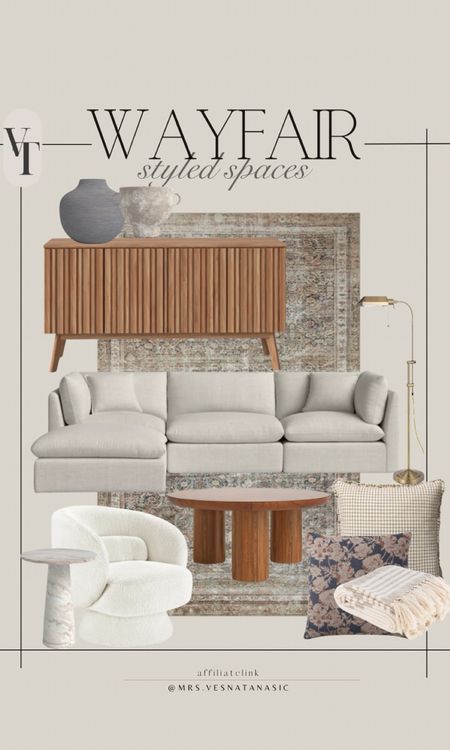 Wayfair styled spaces! Love adding a little contrasting pieces to create a living room. 

Sofa, living room, sideboard, coffee table, accent chair, throw pillow, vase, Wayfair @wayfair #wayfairfinds #wayfairhome #wayfairdeals 

#LTKsalealert #LTKhome