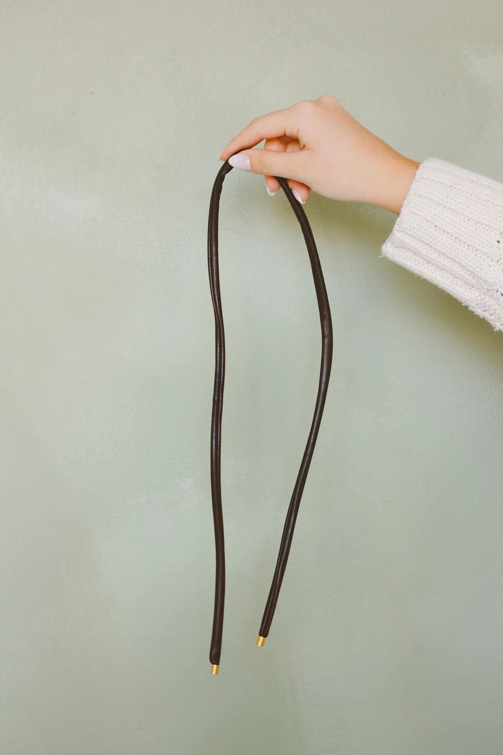 Wire Leather Ponytail Wrap | Shop Andi