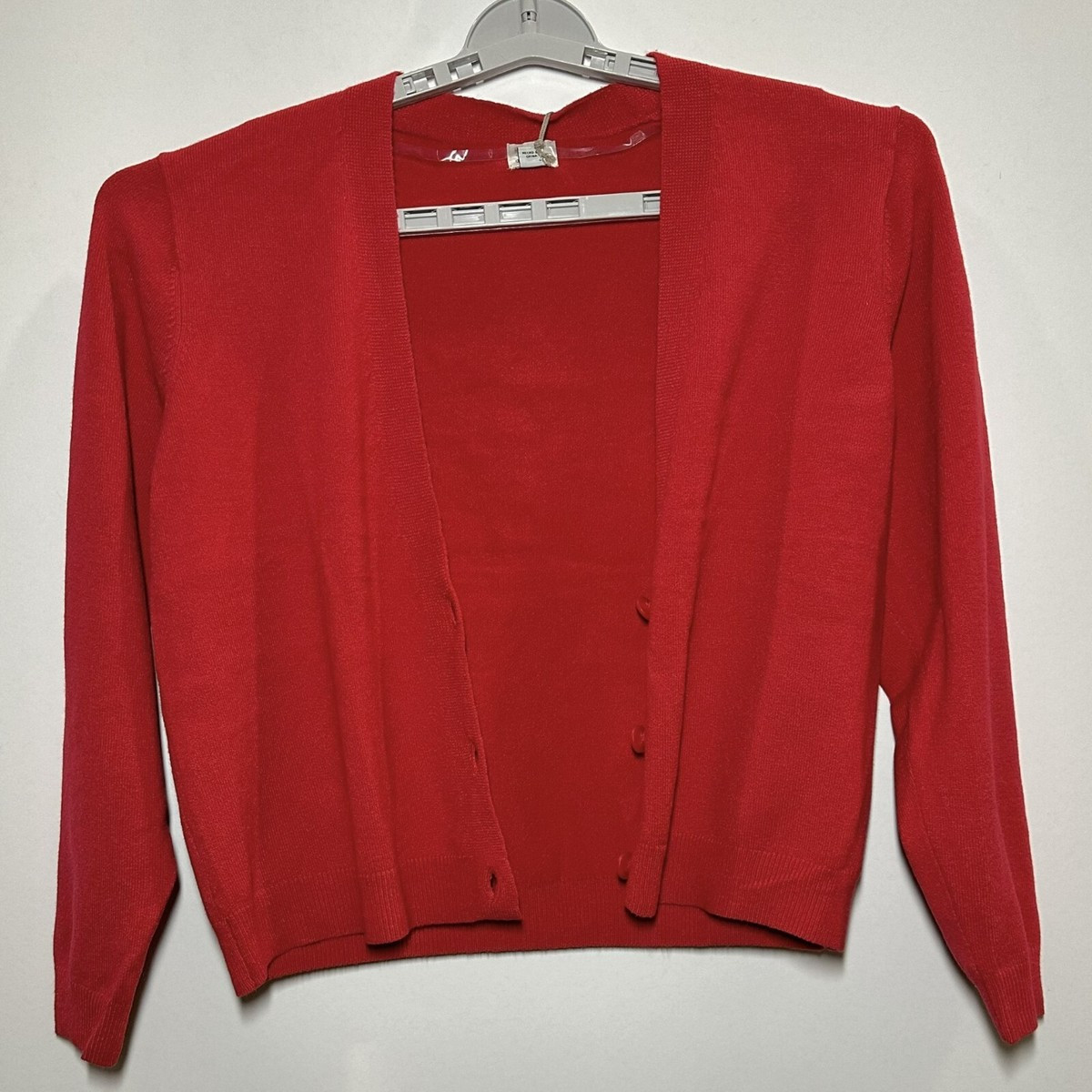 Women's Button-Front Knit Sweater Cardigan - A New Day Red L | eBay | eBay US
