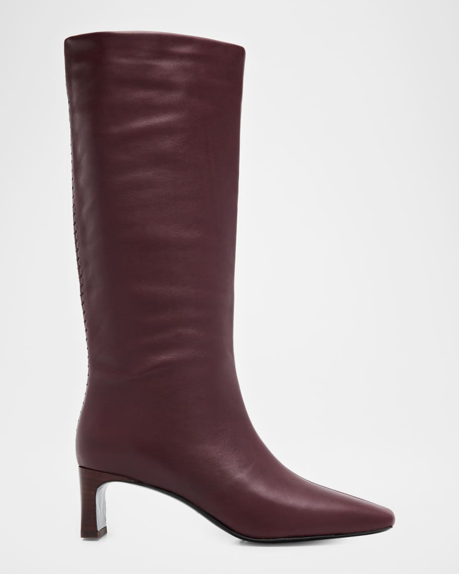 Astor Leather Slouch Boots | Neiman Marcus