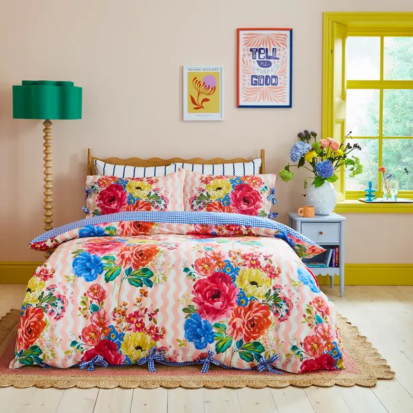 Sophie Robinson Juicy Bloom 100% Cotton Duvet Cover & Pillowcase Set | Dunelm (migrated)