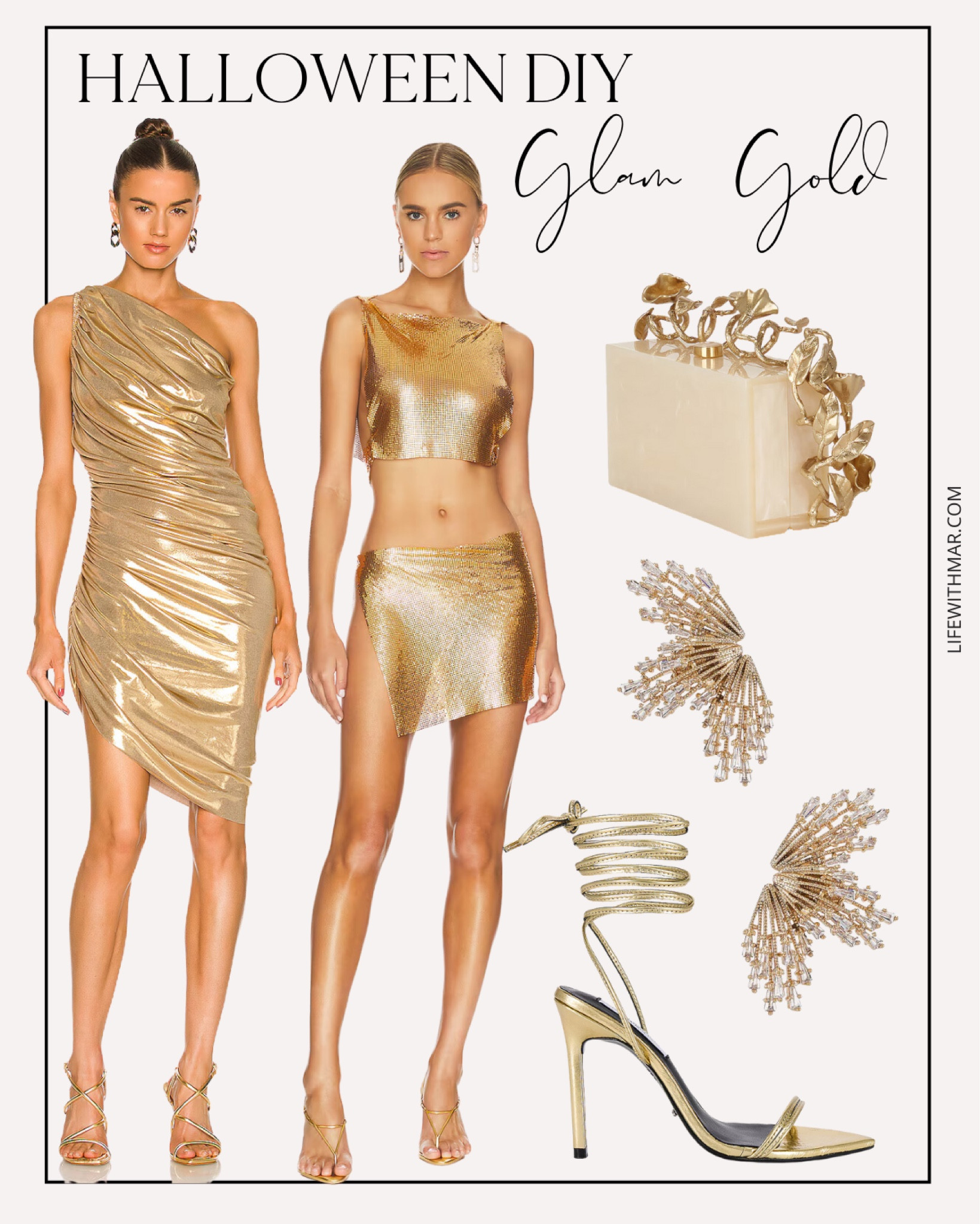 DIY Halloween costume idea! Bond girl, Medusa, gold digger, golden angel,  revolve, Halloween costumes, Halloween party, Halloween DIY 

#LTKParties #LTKSeasonal