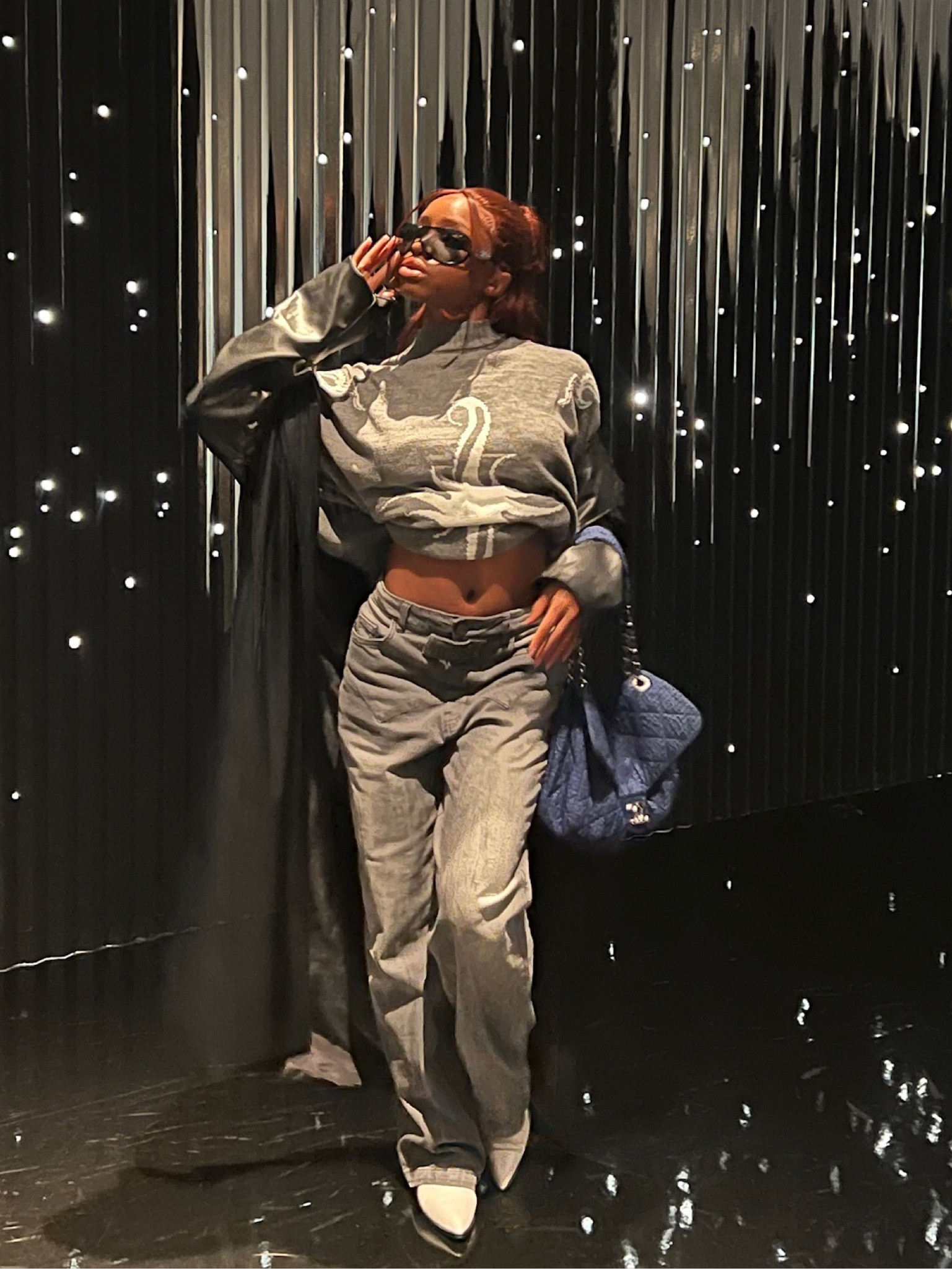 Cozy sweater and jeans winter outfit 🤍 Featuring an oversized sweater, baggy gray jeans, and a leather trench 

#LTKSeasonal #LTKstyletip