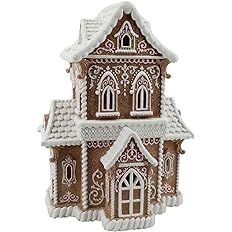 December Diamonds Gingerbread Victorian House with Led Figurine | Amazon (US)