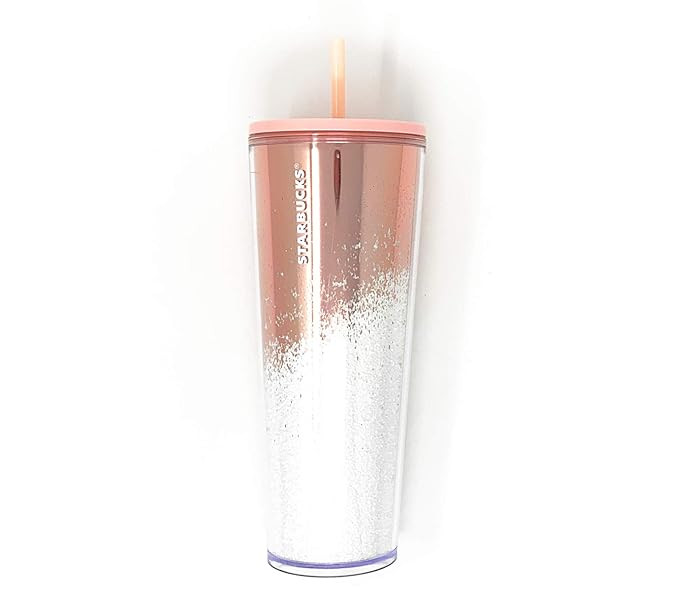 Starbucks 2019 Holiday Season MIRROR GLITTER GOLD COLD CUP (24 OZ) | Amazon (US)