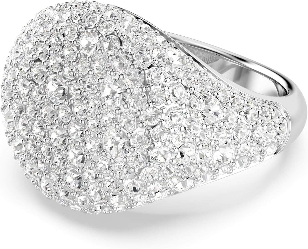 SWAROVSKI Meteora Cocktail Ring, Clear Crystals, Rhodium Finished Metal | Amazon (US)