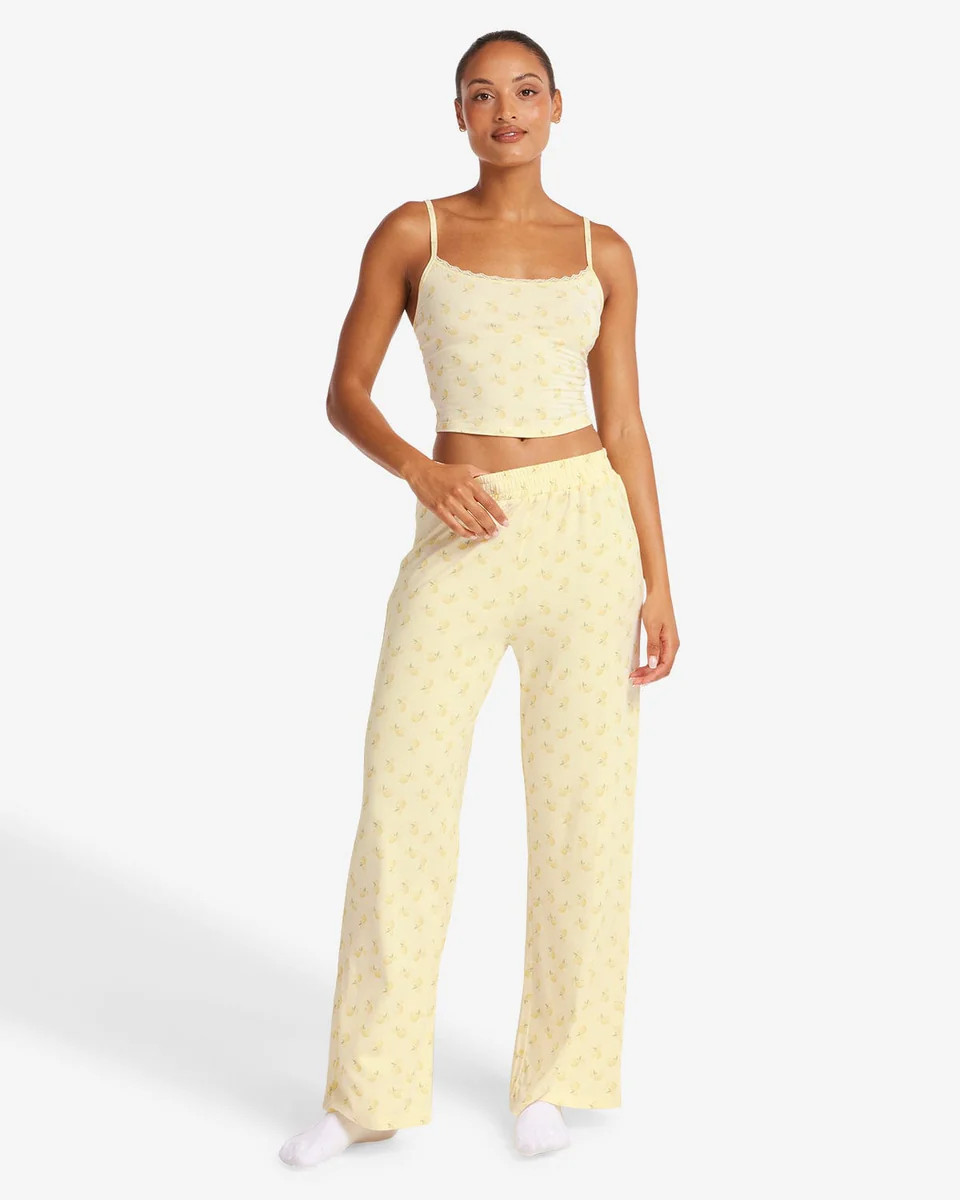 Sleep Pants | Lemon Print | Crop Shop Boutique AU