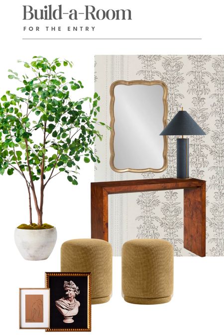Build a Room: for the Entry!

Starting with this burlwood entry table, adding two round ottomans, a beautiful tree, & this scalloped mirror, then the decor — this lamp and two pieces of art — and finishing with this stunning wallpaper. 

#LTKFind #LTKhome #LTKstyletip